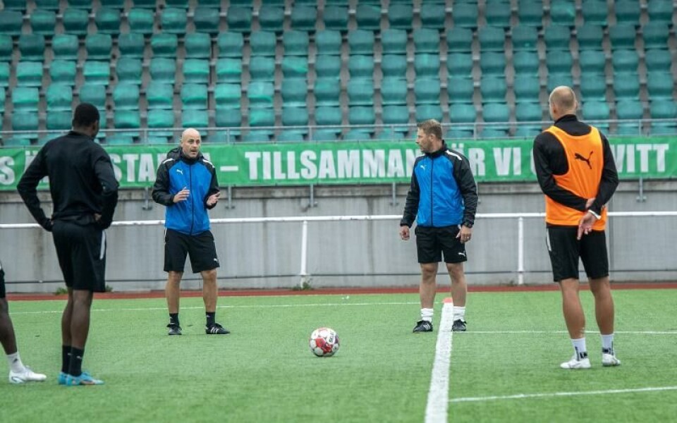 Daniel Sjölund får stor frihet från huvudtränaren Jimmy Wargh att förmedla vad han tycket och tänker.Foto: Hülya Tokur-Ehre