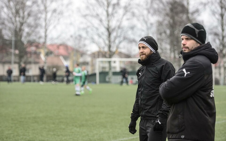 Sjölund: ”Det kan gå att vända” Fotboll, IFK Mariehamn, träning, WHA konstgräs, Daniel Sjölund, Daja, Peter Lundberg@Foto:Hülya Tokur-Ehres