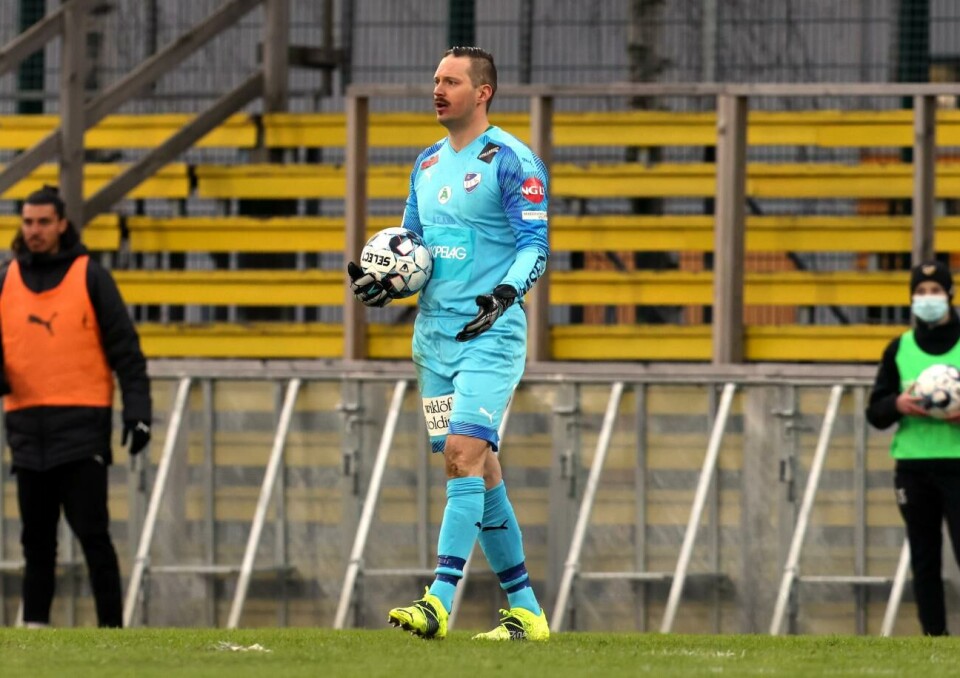 På sociala medier berättar Oskari Forsman att han kommer att lämna IFK Mariehamn efter säsongen. Foto: Juha Tamminen