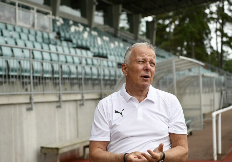 Det här blir Peter Mattssons sista säsong som klubbdirektör och vd i IFK Mariehamn. 300620 , 30062020 , 20200630 , Fotboll , IFK Mariehamn , WHA , Klubbdirektör Peter Mattsson , sista träningen inför ligapremiären som är mycket senare pga corona pandemin , covid-19