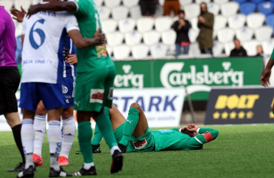 IFK Mariehamn fick inte med sig några poäng från dagens ligamatch borta mot HJK. Bilden är en arkivbild. Fotboll, Tipsligan, Bolt Areena, HJK – IFK Mariehamn, Robin Buwalda@Foto:Juha Tamminen