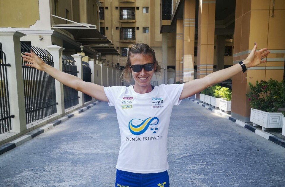 Johanna Bäcklund slutade åttonde i Stockholmsmaran och femma i kampen om SM-medaljerna. Maraton, Marathon, Johanna Bäcklund, Får arkiveras@Foto:Privat