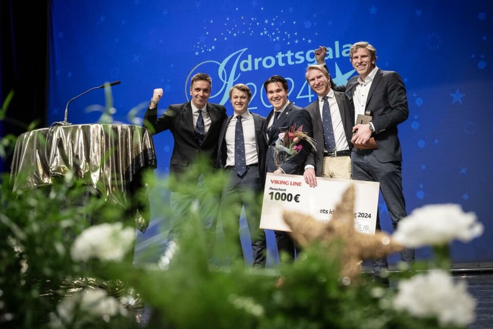 Seglarna Thomas Tennström, Mathias Tennström, Jasper Karlsson, Markus Rönnberg och Staffan Lindberg fick pris på fjolårets gala, som blev den sista i sin form.