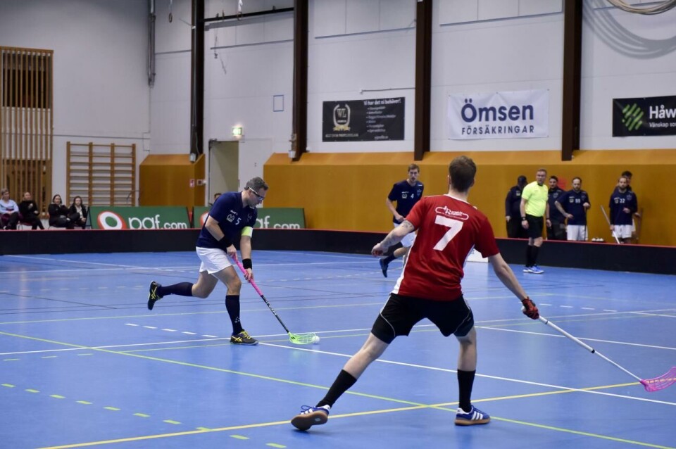 39-åriga backen Peter Rikberg gör sin poängmässigt bästa säsong på många år. Totalt har det blivit tolv poäng på elva matcher i division 4 och division 5. Foto: Hülya Tokur-Ehres