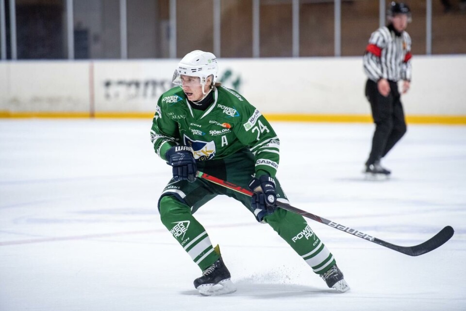 Jesse Kaupinsalo satte två mål i segermatchen över Kista HC. Jesse Kaupinsalo