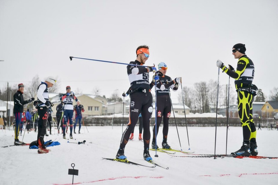 Isac Holmström vann lördagens ski marathon i Jyväskylä. 200221 , 20022021 , 20210220 , Skidtävling , Botniavasan på Åland , skidor , skida , Jomala *** Local Caption *** @Normal:Skidor, Botniavasa på Åland, Isac Holmström, Lennart Holmström, Jerry Danielsson