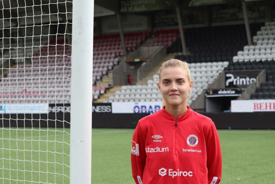 Olivia Mattsson är nyförvärv i KIF Örebro. ”Mina ambitioner för debutsäsongen var att utvecklas som spelare och få mycket speltid, vilket också delvis har skett”.