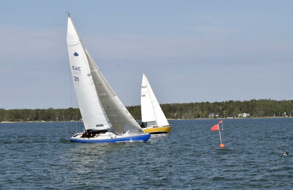 Det blir en förenklad form av MSF:s måndagsseglingar denna säsong. 200519 , 20052019 , 20190520 , Segling , Slemmern, MSF, måndagssegling *** Local Caption *** @Bildtext:Segling, Slemmern, MSF, måndagssegling, Santana, Henrik Hellman@Foto:Foto: Thomas Jonsson