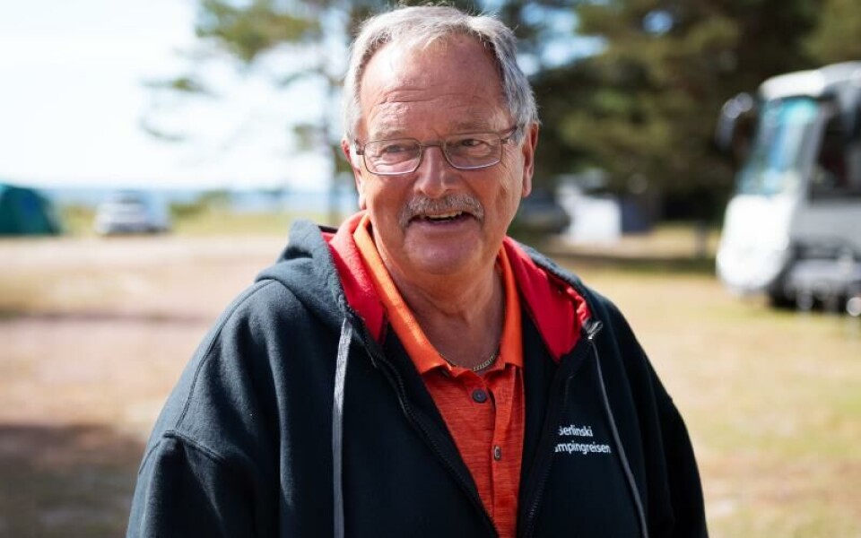 Hans Moos trivs på Åland. Foto: