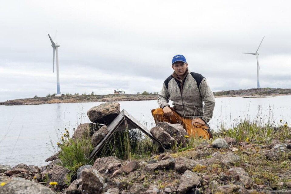 Lucas Wideman vid Ådans vänner. Ådans vänner, Nyhamn, Båtskär, Lucas Wideman