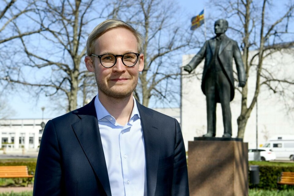 Anton Nilsson är Ålands representant i Natodelegationen.