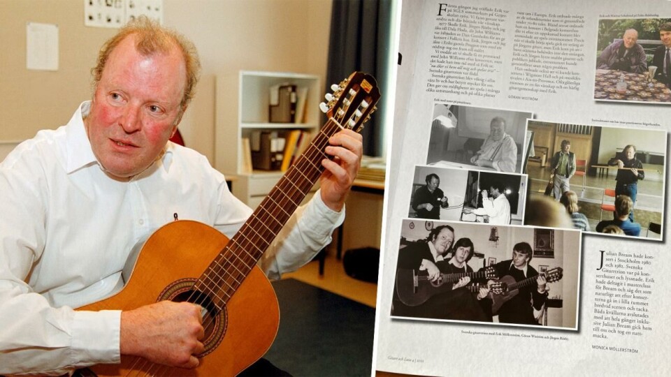 Många musikintresserade ålänningar har kommit i kontakt med Erik Möllerström genom åren. Bilden är från Ålandstidningen arkiv, från en musikprovardag på ÅMI 1999.