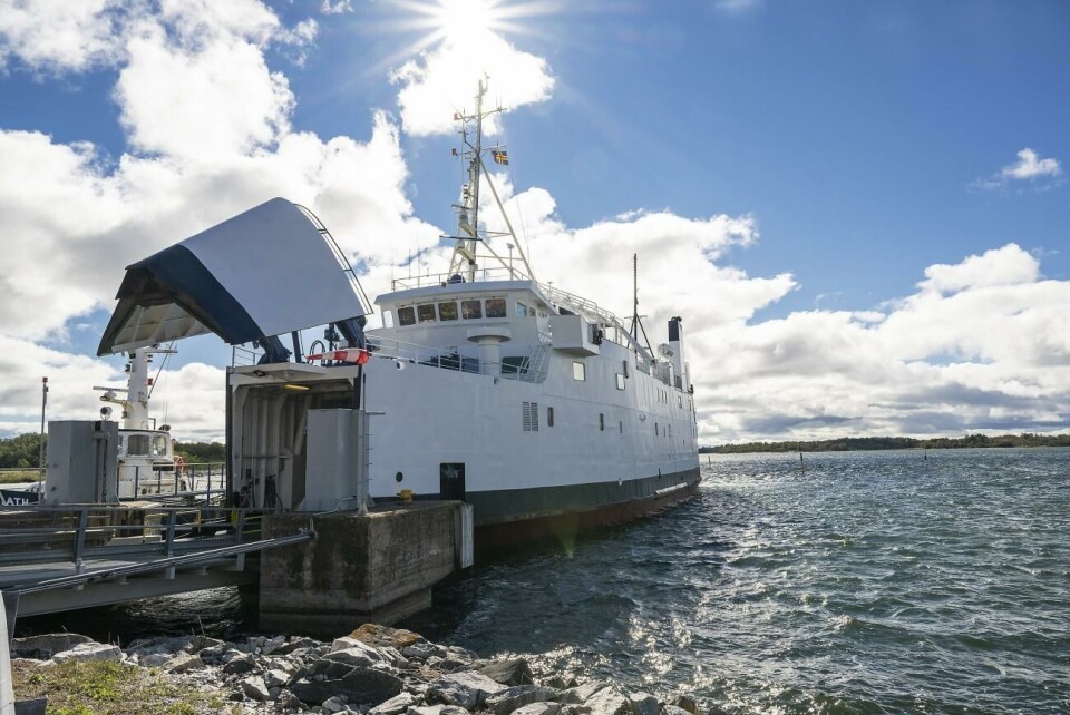 Ms Odin trafikerar tvärgående linjen. Skärgårdstrafiken, Ålandstrafiken, passagerare om eventuella indragningar på Tvärgående linjen. Odin *** Local Caption *** @Normal:Ms Odin trafikerar den tvärgående linjen, från Snäckö hamn i Kumlinge (bild) till antingen Överö eller Långnäs.