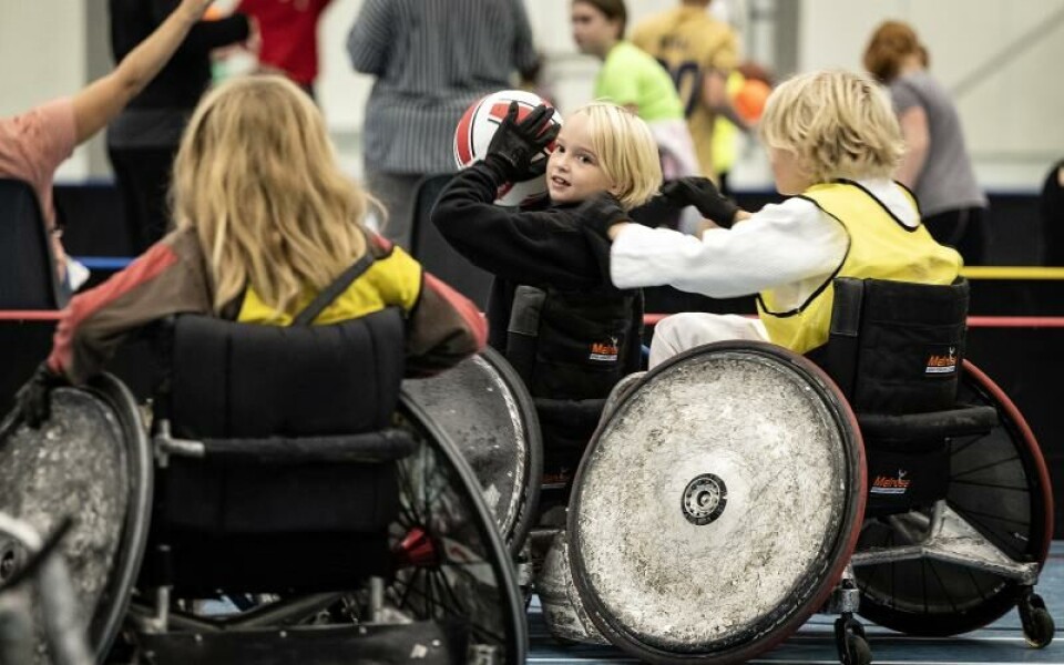 Rut Sjösten konstaterar att samarbete är viktigt i rullstolsrugby.Foto: DANIEL ERIKSSON