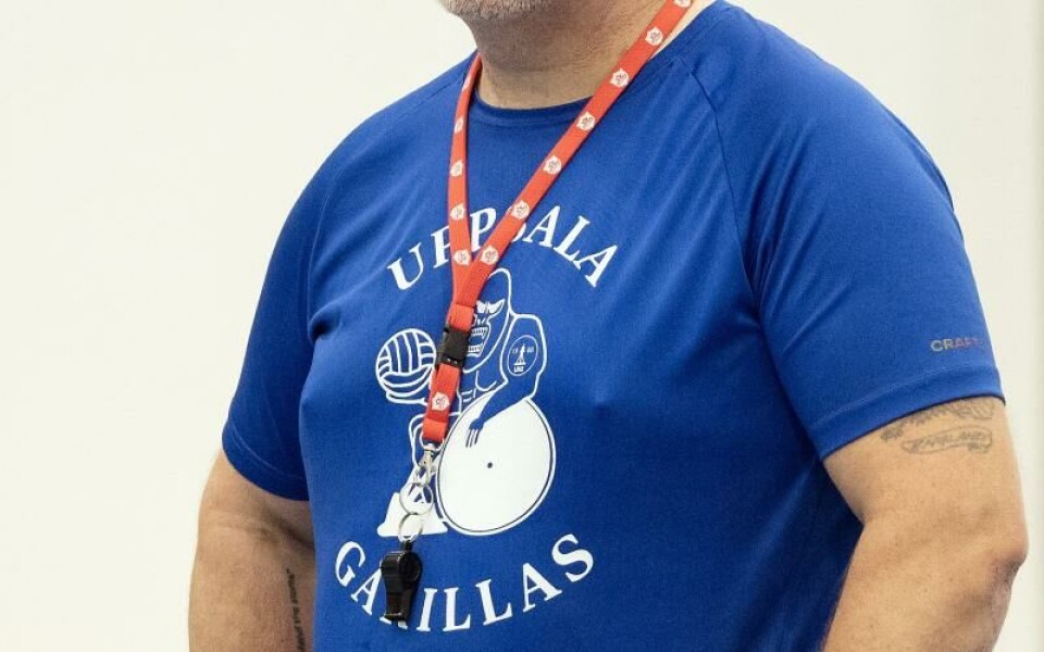 Richard Rimmer är rullstolsrugbytränare i Uppsala.Foto: DANIEL ERIKSSON