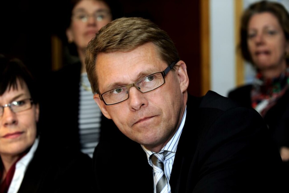 Matti Vanhanen under ett Ålandsbesök 2009.