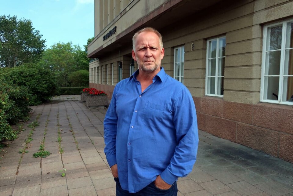 Miljösamordnare Ulf Simolin är inte bekymrad över mattvättarnas miljöpåverkan.