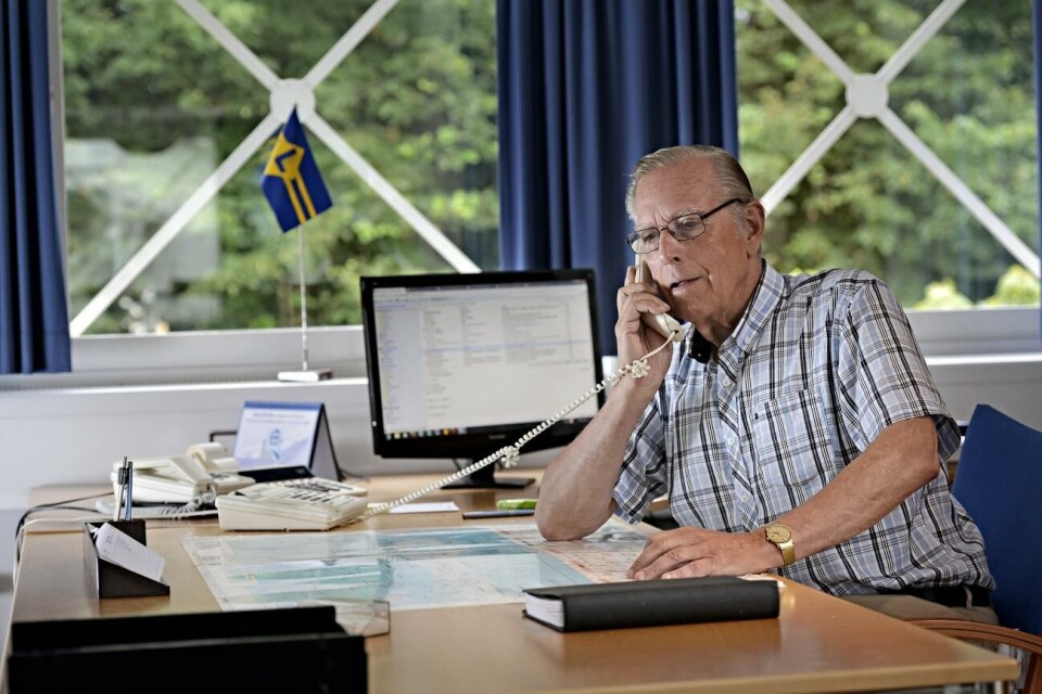 Vi har en relativt god marknad för tillfället, säger vd Ben Lundqvist. Ben Lundqvist, Lundqvistrederierna, *** Local Caption *** @Bildtext:Ben Lundqvist ser positivt på att oljepriserna faller. Det innebär att Lundqvistrederierna får lägre bunkerkostnader och på sikt även att efterfrågan på transporter ökar.Foto: Jacob Saurén
