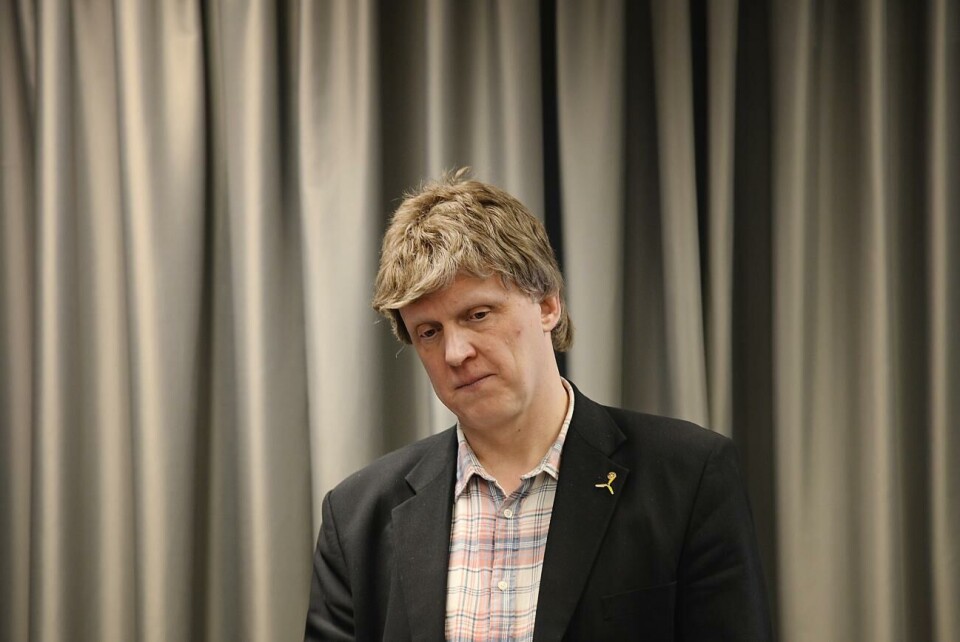 Enligt Henrik Lindqvist har Allwinds styrelse inte gett någon förklaring till varför han avskedas. Ålands Landskapsregering, Vindkraft, Presskonferens om vindkraftsstöd, Henrik Lindqvist *** Local Caption *** @Bildtext:Allt prat om miljön och klimatet är bara tomt prat, säger en mycket besviken Henrik Lindqvist.@Foto:Foto: Daniel Eriksson