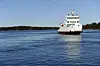 M/S Ejdern, Tvärgående linjen, färja, skärgårdstrafik, Långnäs hamn, *** Local Caption *** @Bildtext:Sjöfartens fackförbund anklagar Nordic Jetline Finland, som trafikerar flera rutter inom den åländska skärgårdstrafiken, för att ha tecknat ett nytt kollektivavtal med ett skenfack. Det styrks bland annat av att Nordic Jetlines styrelseordförande, Hans Jonasson, sitter som ordförande även i det nya facket, som grundades i mars.Foto: Ida Jansson