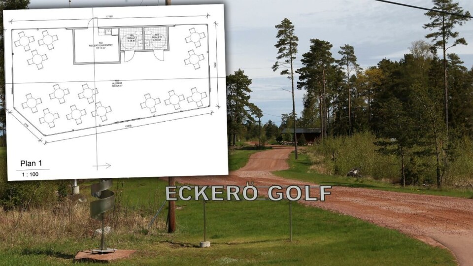 Eckerö Golf har börjat bygga ett 150 kvadratmeter stort klubbhus som ska stå klart nästa år.