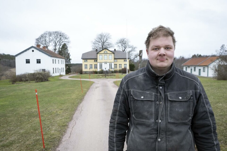 Mattias Sundberg på Bolstaholms Gård ser fram emot nya grödor på gården.