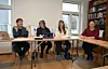 Mia Hanström, Anita Karlsson, Sari Mattsson och Charlotta Wallén-Eriksson berättar om sina erfarenheter av Erasmus plus.Robert Jansson