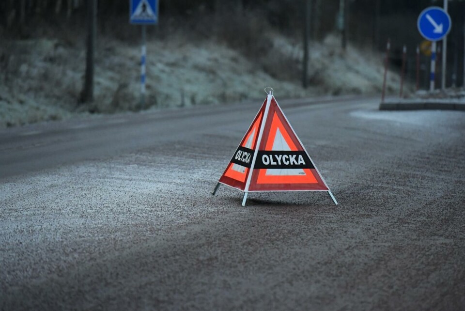 Kollision i olycksdrabbad korsning i Godby
