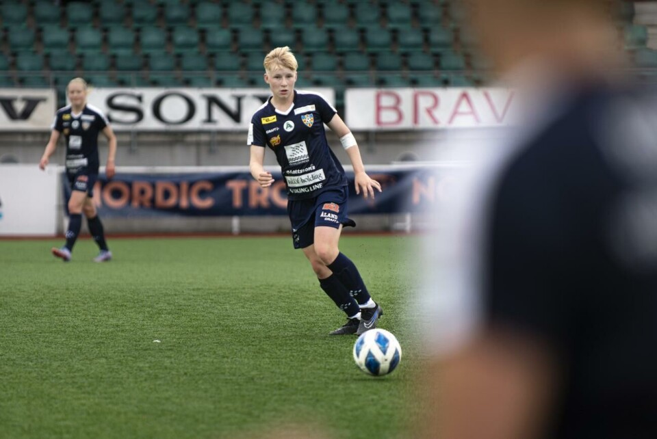 17-åriga supertalangen Olivia Ulenius kan ha gjort sin sista match i Åland United-tröjan.