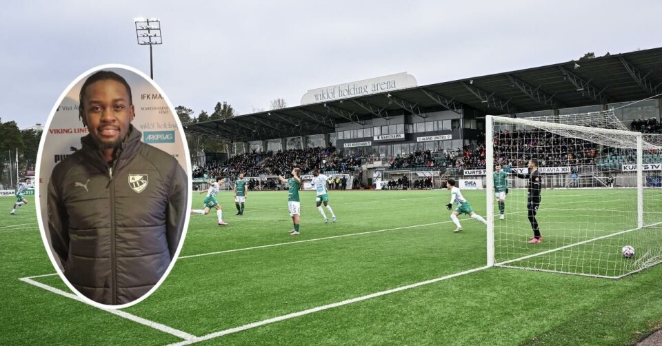 IFK Mariehamn testar 26-åriga anfallaren Admiral Muskwe (infälld i bild). Sebastian Dahlström skjuter in 1–0-målet redan efter sex minuters spel.