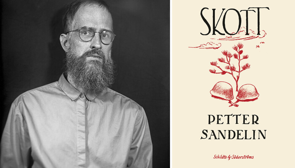 Petter Sandelin är född i Jakobstad 1982 och bosatt i Vasa. ”Skott1 är hans romandebut. Han har tidigare publicerat diktsamlingen ”Istället för grindcore” 2013.