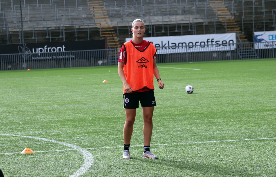 Olivia Mattsson spelade hela matchen mot Jitex.