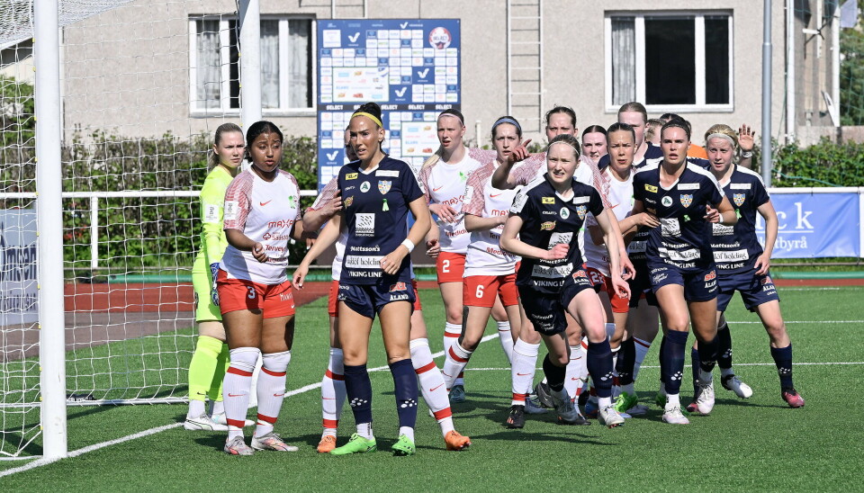 En ligamatch mellan Åland United och PK-35 från ifjol