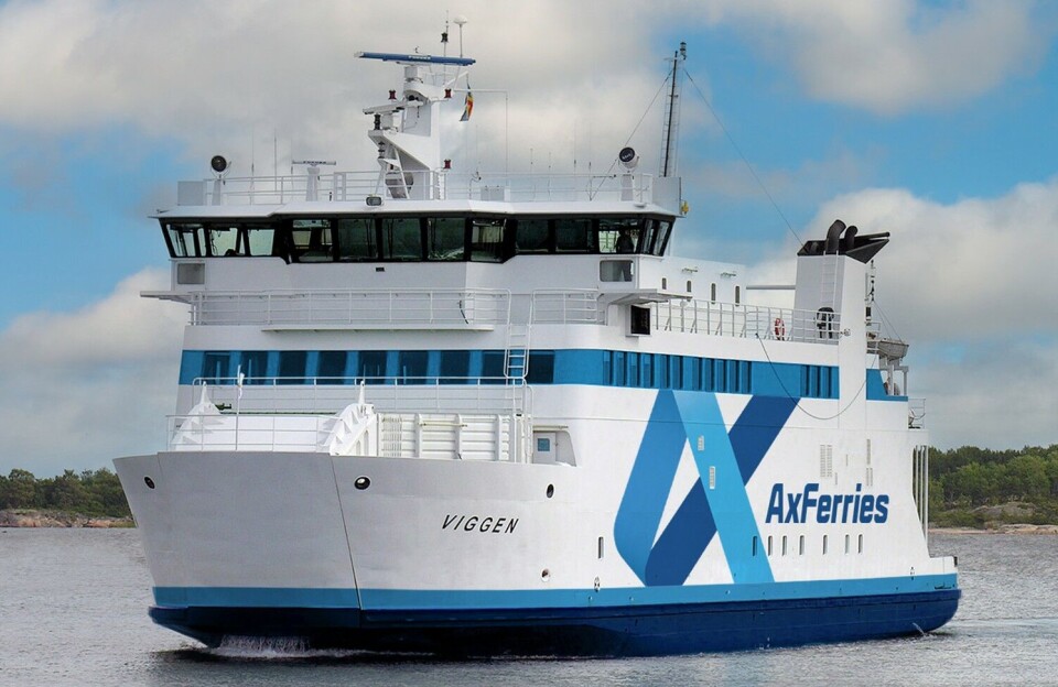 Ms Viggen är ett av fargtygen som nu ägs av Axferries.