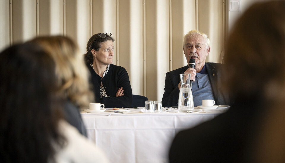 Susann Simolin och Gunnar Jansson var två av deltagarna i panelsamtalet.