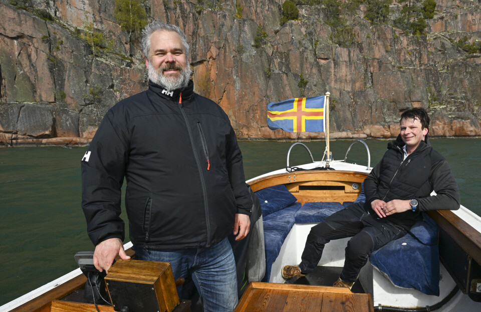 Henrik Mattsson, Linus Jansson och John Englund (saknas på bilden) vill på det här sättet dra till strå till stacken och erbjuda en aktivitet för både turister och ålänningar.