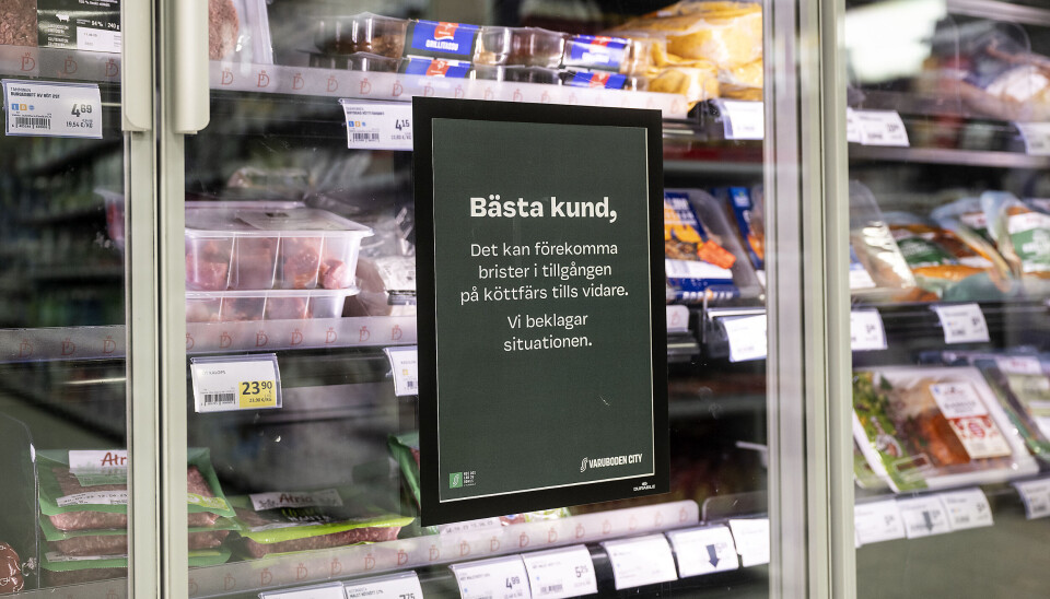 Under hela året har det varit brist på köttfärs i Finland. Inte heller på Åland möter efterfrågan tillgången.