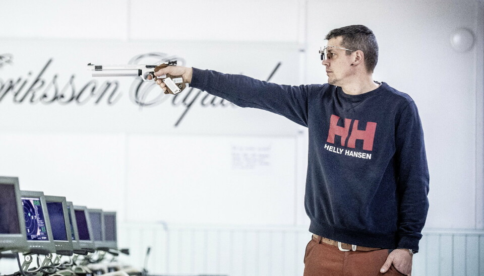 Fredrik Blomqvist åländsk mästare i Sportpistol 2025.