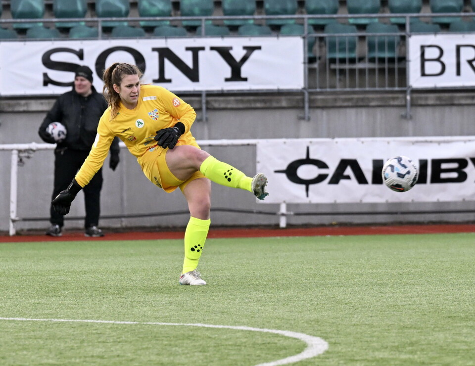 Målvakten Sarah Melén blev stor matchhjälte med sina två straffräddningar.